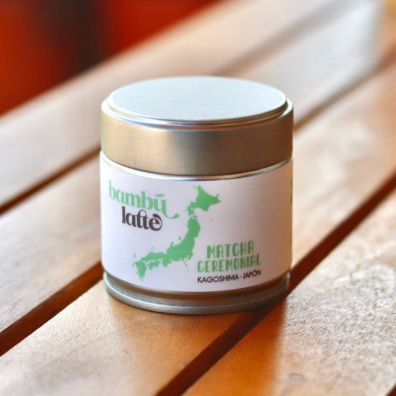 Té matcha ceremonial japonés de Kagoshima, primera cosecha, molido en piedra — Bambú Latte