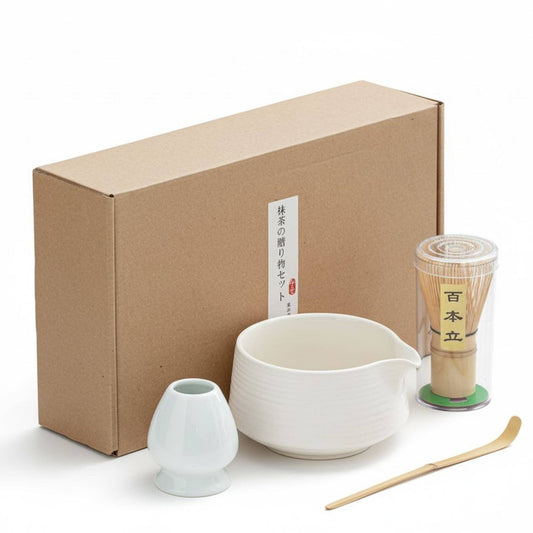 Matcha set japonés - White Edition