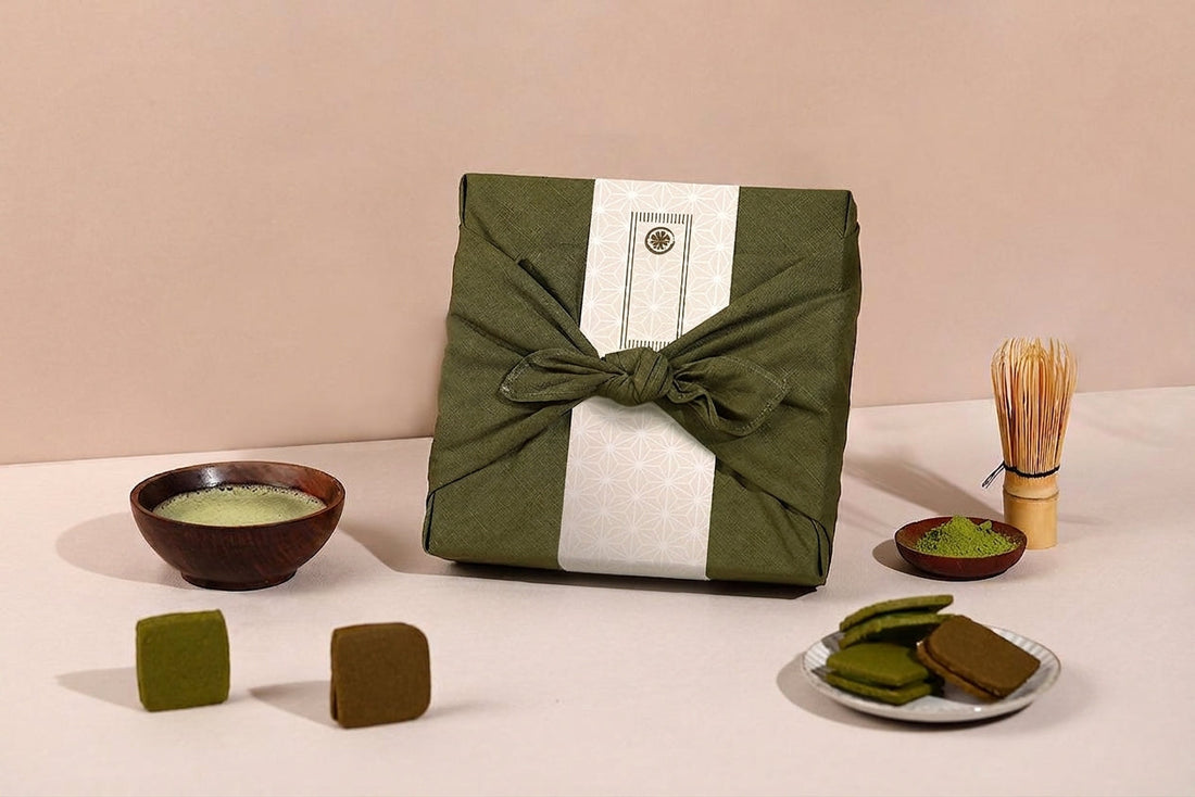 Kit de regalo de matcha Bambú Latte con batidor y matcha en polvo