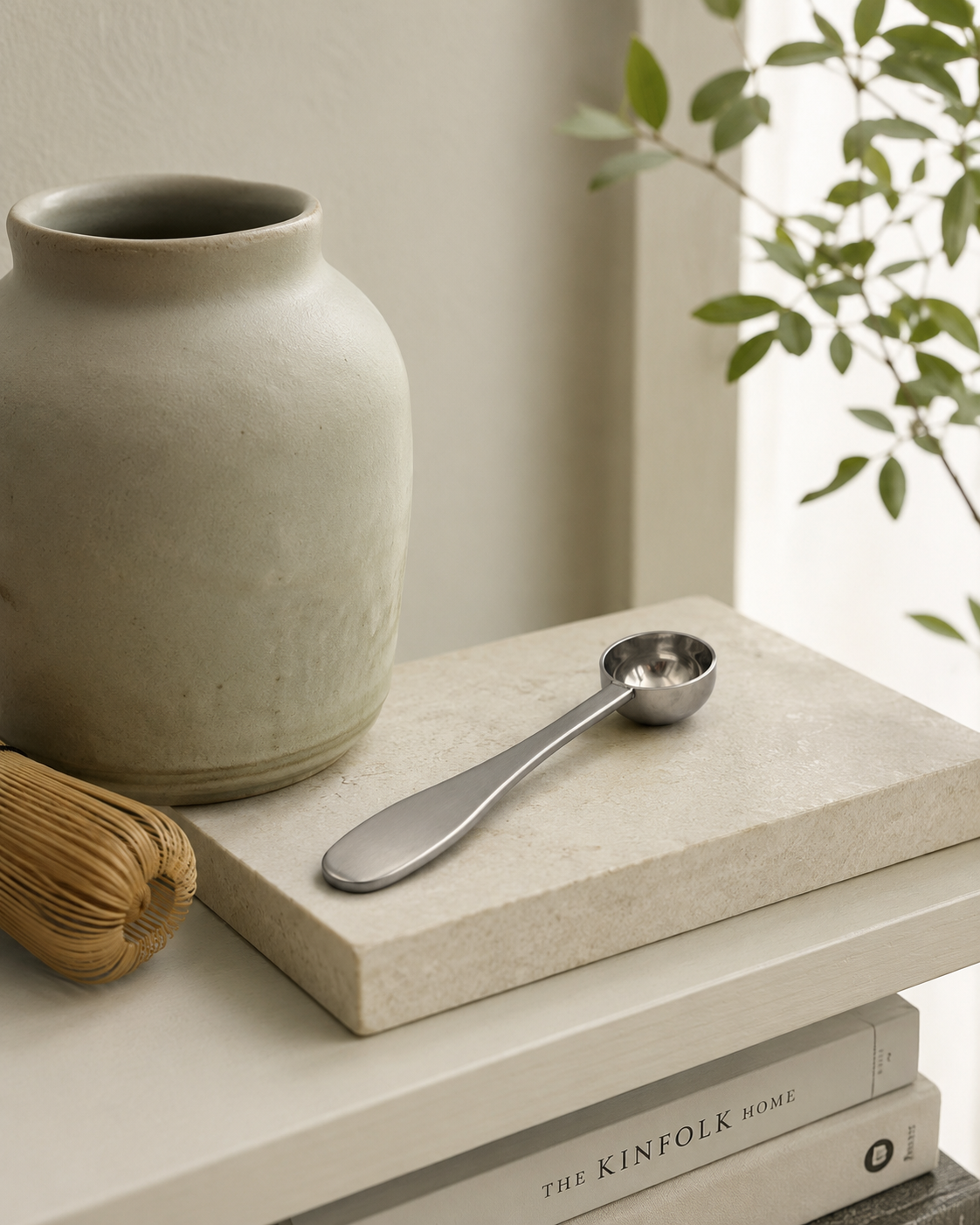 Set de matcha japonés Bambú Latte con lata, cuenco y batidor
