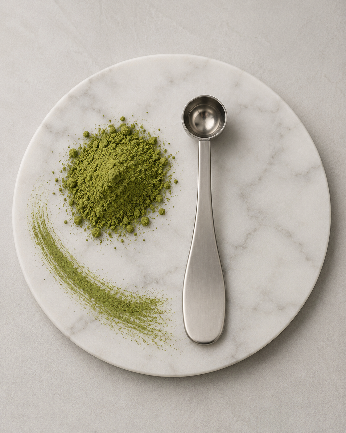 Té matcha ceremonial Bambú Latte con batidor de bambú y polvo verde