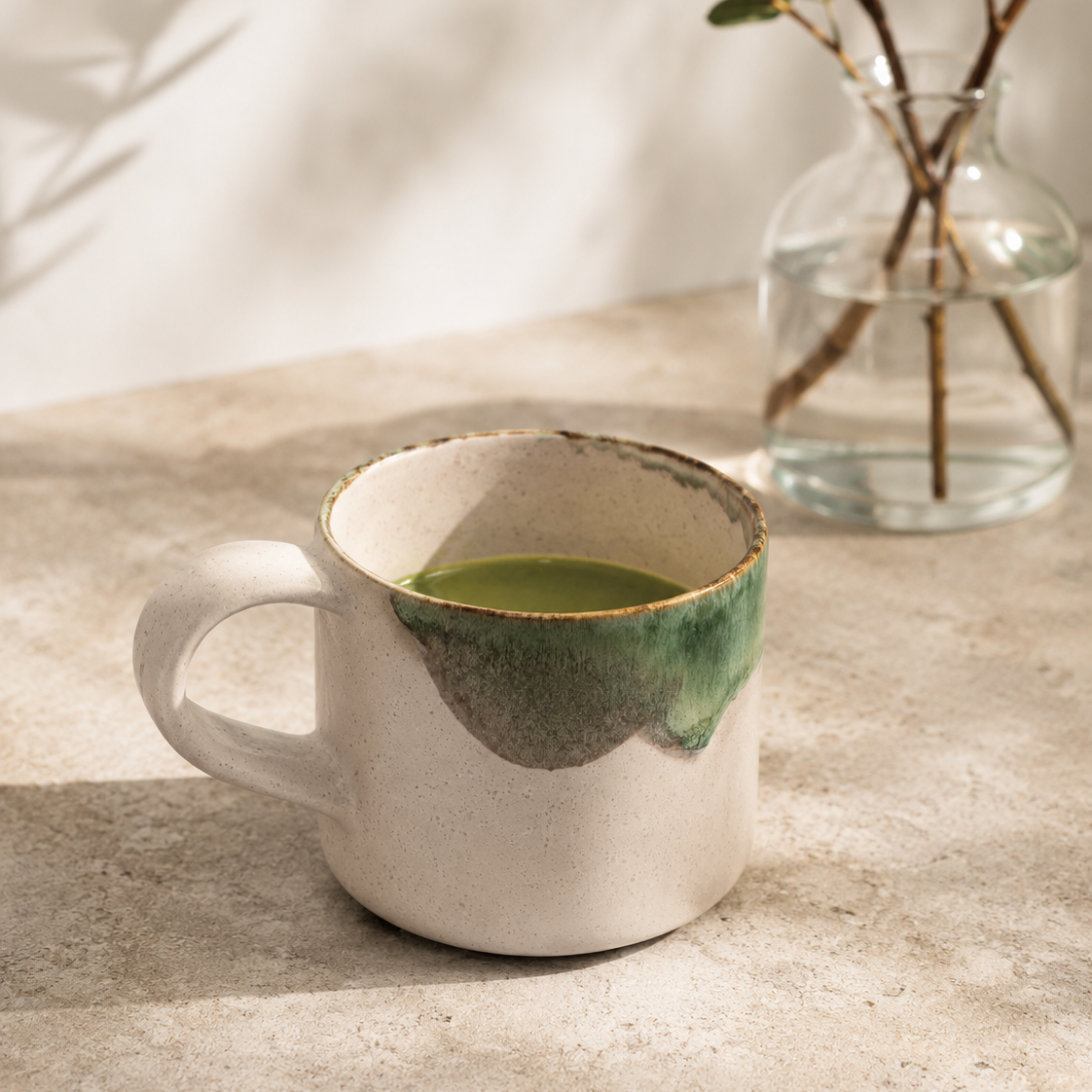 Lata de té matcha premium Bambú Latte con chawan y chasen
