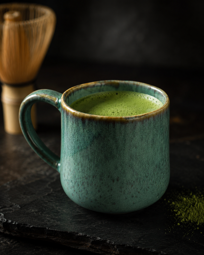 Set de té matcha Bambú Latte con lata, chasen y chawan