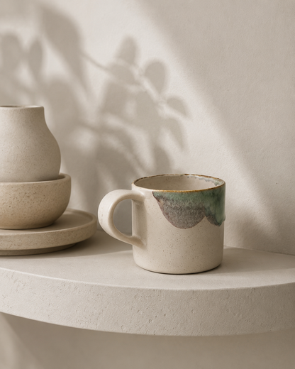 Producto de matcha ceremonial Bambú Latte sobre fondo neutro