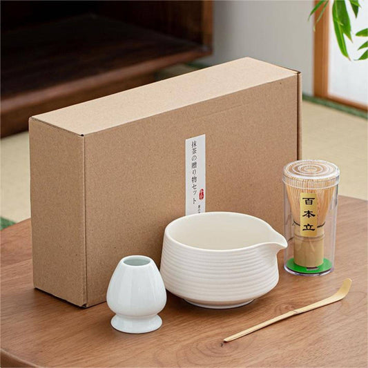 Matcha set japonés - White Edition